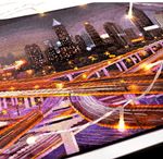 Набор для вышивания нитками Сделай своими руками, Ночная развязка, 42.5х25 см