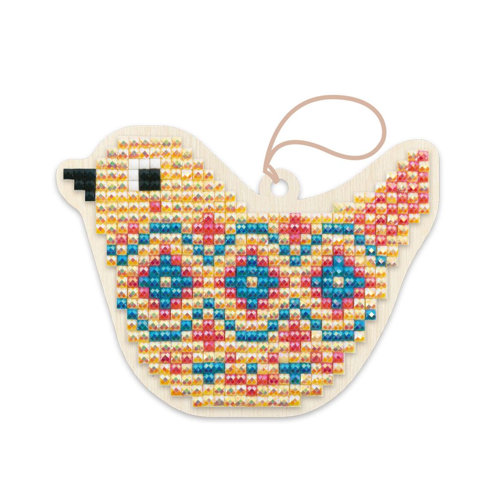 Алмазная (кристальная) мозаика Фрея, Птичка, 8.5х6.5 см