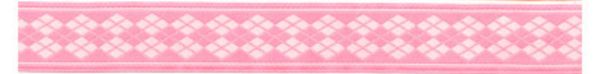 Лента (тесьма) жаккардовая 20.0 мм / 10±0.5 метров, розовый, Gamma TRJ-44