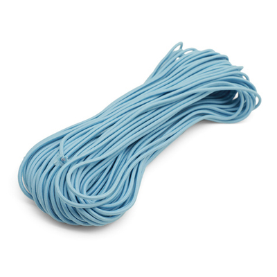 Резинка шляпная (шнур эластичный) ⌀3.0 мм / 30 метров, голубой