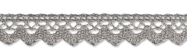 Тесьма декоративная 15 мм, 5х3 м, серебро, Gamma MTR-30