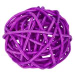 Шары декоративные из ротанга 5 см, 12 шт, №14 сиреневый, Blumentag BRF-5