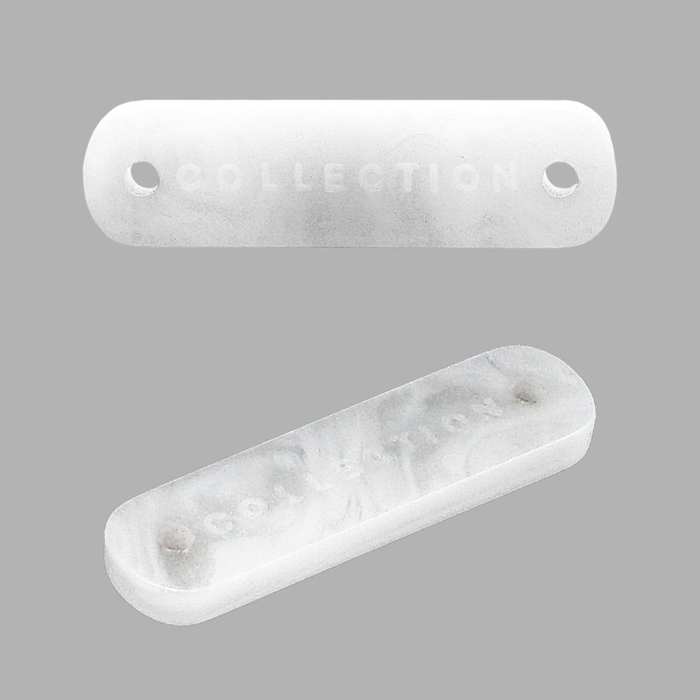 Украшение пришивное 19х5 мм, пластик, молочный, СВ_Т-23, 36 шт