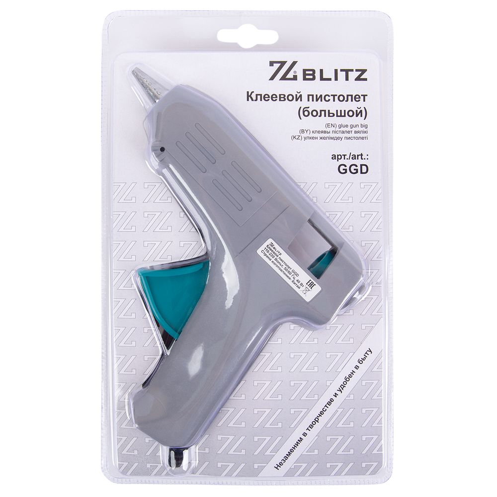Клеевой пистолет большой ⌀11.2 мм, блистер. пластик, Blitz GGD