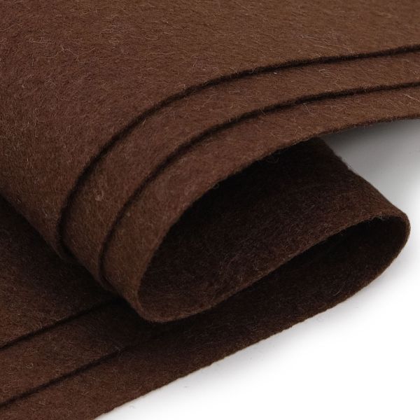 Фетр листовой мягкий 1.0 мм, 170гр, 20х30см, 10 шт/упак Astra&Craft (AF859/YF689 т.коричневый)