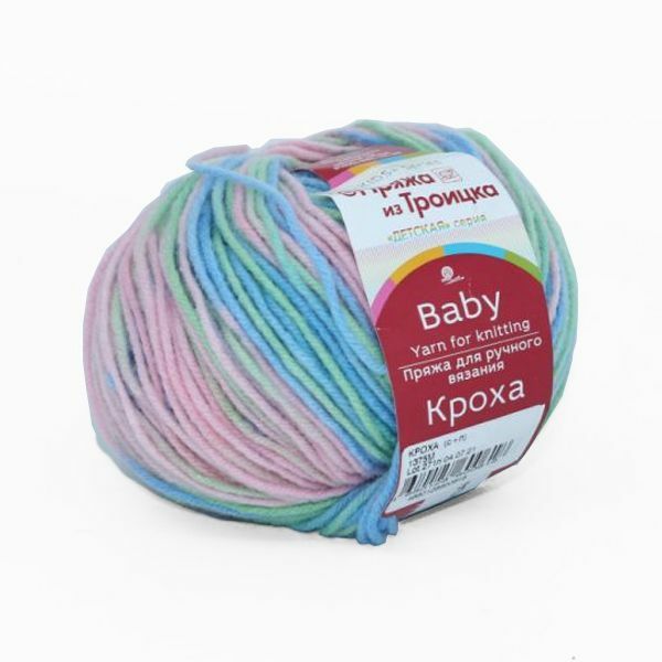 Пряжа Троицкая Кроха / уп.10 мот. по 50 г, 135м, 1375М