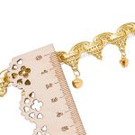 Тесьма металлизированная с бубенчиками 1,5см, 9,14м (золото)