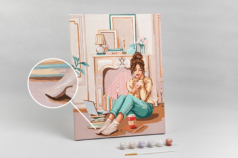 Картина по номерам Фрея, Мечтательное настроение, 40х30 см