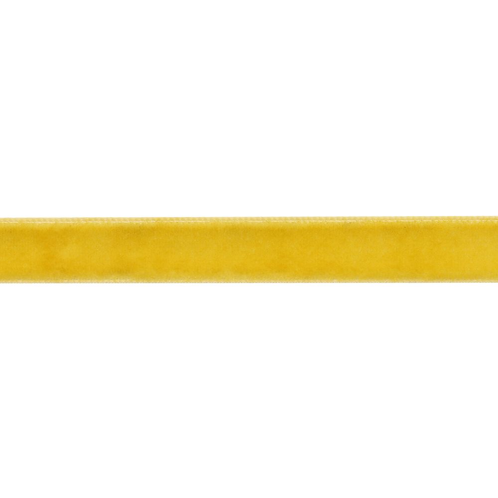 Лента бархатная 10 мм, 22.86 м (20 желтый)