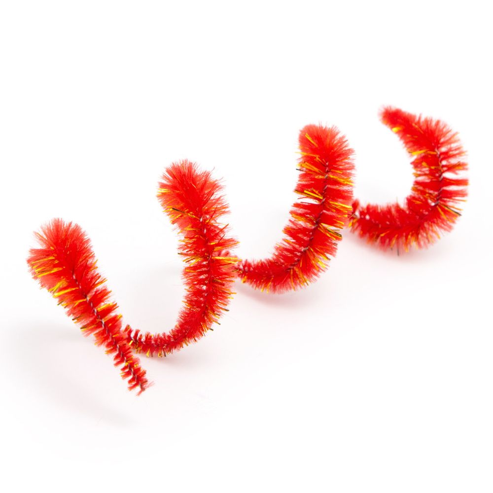 Проволока синельная объемная Цветок 12 мм / 300мм, 15 шт, Astra&Craft (B-037 красный)