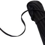 Стропа (ременная лента) 5 мм / 25 метров, толщ. 1.25 мм, [5.6 г/пог.м], 100% п/п, рис.9688, черный, Gamma С3857Г17