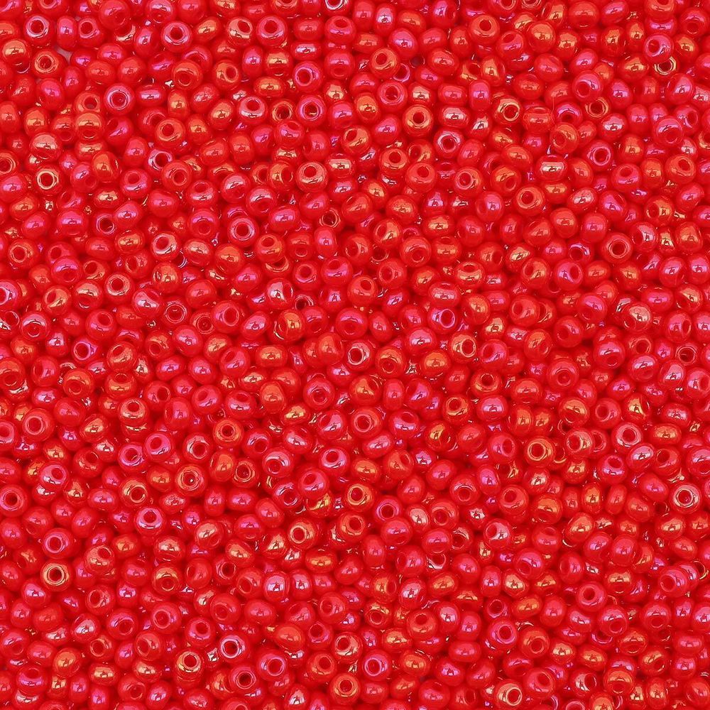 Бисер Preciosa непрозрачный с радужным покрытием 10/0 (94170) круг.отв, 50 г