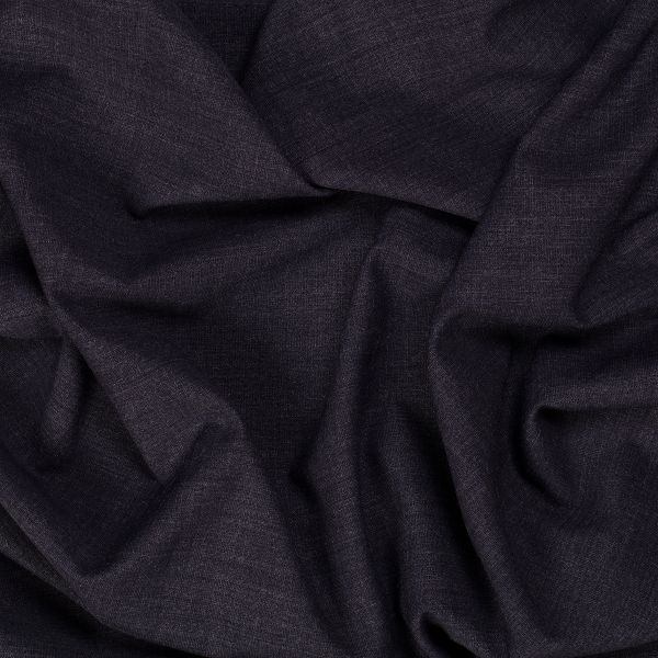 Ткань костюмная 220 г/м², 150х148±2 см, 12 т.синий меланж/dark blue melange, Gamma SUTF-006N