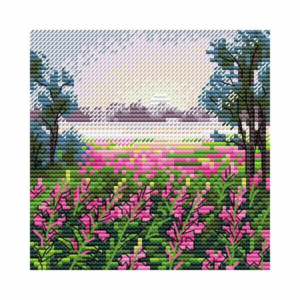 Набор для вышивания МП Студия Июльский рассвет 11х11см, М-997