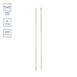 Спицы прямые металл ⌀3.0 мм, 35 см, желтый, Gamma CNK