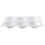 Форма силиконовая для пирожных 29.6х17.3х3.5 см, полусферы -6 ячеек, S-Chief SPC-0309