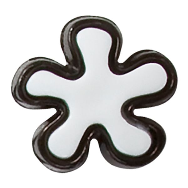 Пуговицы детские 18 мм, 36 шт, №501/580 белый/черный, Gamma AY 9900