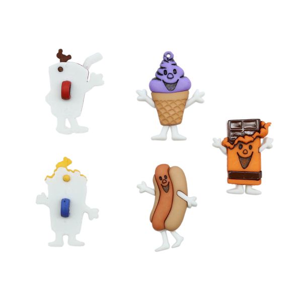 Украшения декоративные пуговицы Фигурки Снеки Dress It Up 7686