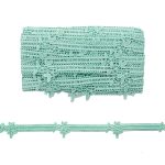 Кружево гипюр (плетёное) (матовое) 30 мм, 13.72м, цв.136 мятный