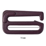 Крючки для бюстгальтера металл 15.0 мм, 076 сливовое вино, Arta, 50 шт