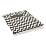 Тетрадь Ботаника A5 96 л. на скобе 60 г/м², 6 шт, клетка, SVT 960621 03 черно- белый зигзаг, Светоч