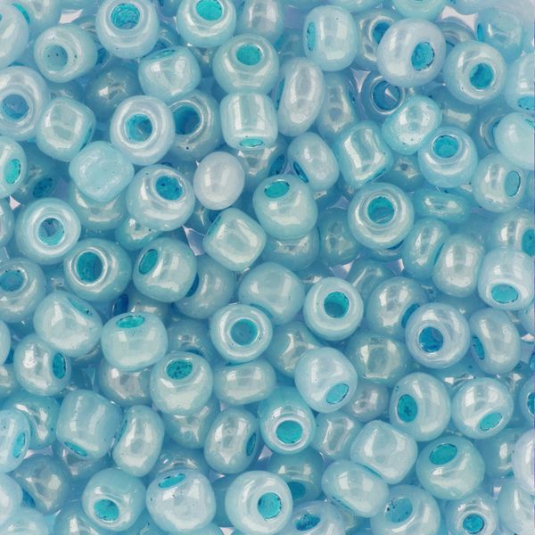 Бисер Zlatka 8/0 (2.9 мм), 100 г (10х10 г), №0154 бирюзовый, GR