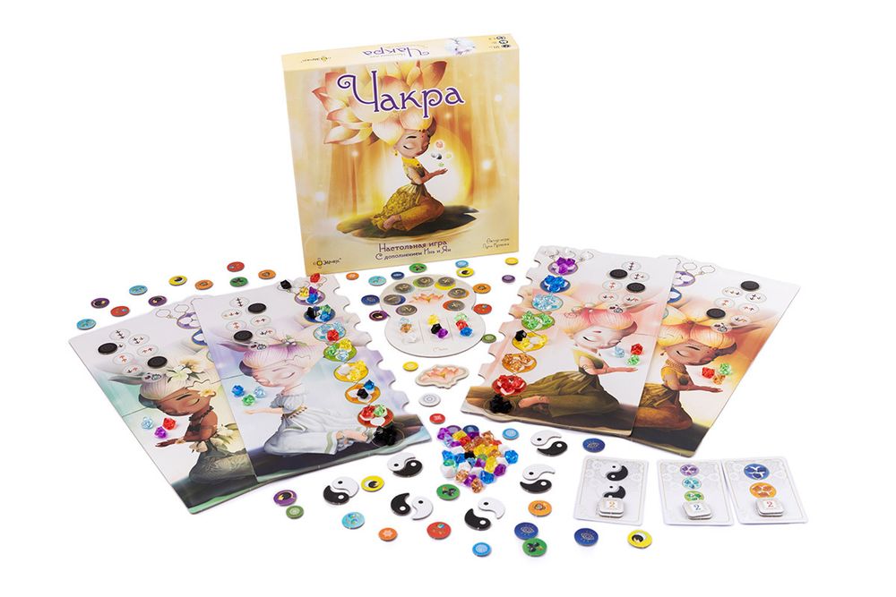 Игра настольная, Чакра с дополнением Инь и Ян, Эврикус BG-17058