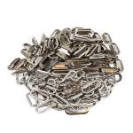 Люверсы металл овальные 24х8 (внутр.), 28х12 (внешн.), металл (≈1000 шт) New Star, никель