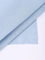 Канва для вышивания крупная, 854 (10х44кл) 40х50 см, цв. 182 голубая