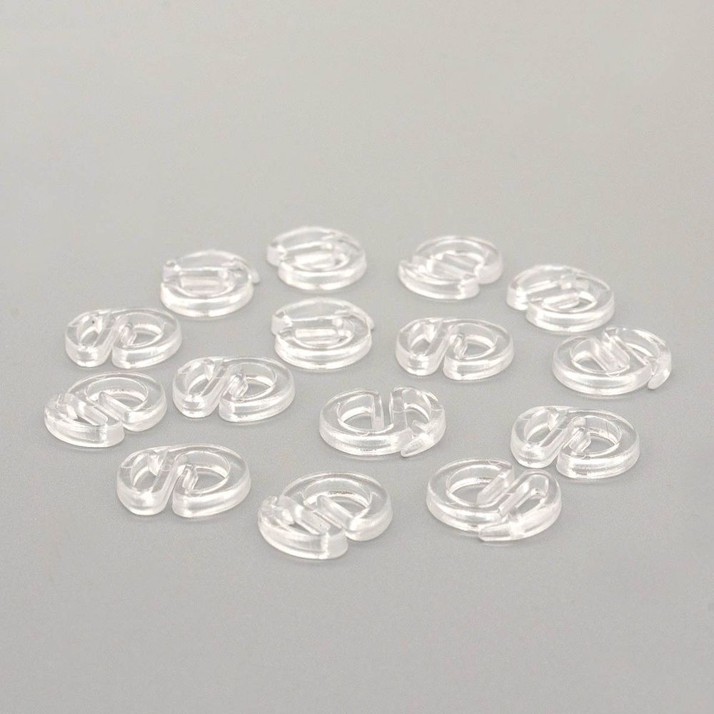 Крючки шторные для карниза 15 мм, улитка, 200 шт