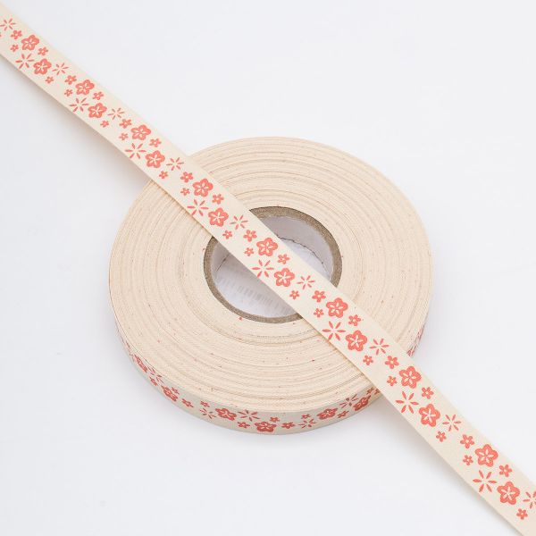 Лента декоративная х/б 15.0 мм / 25±1 метров, красный