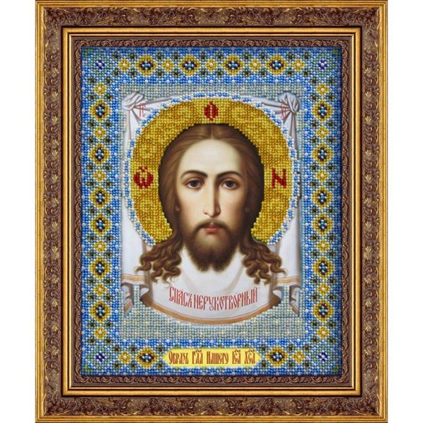 Набор для вышивания бисером Паутинка, Спас Нерукотворный 20х25 см