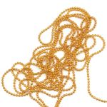 Цепочка шариковая, металл 1,2 мм / 91,4 м, золото