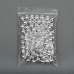 Бусины пластик ⌀8 мм, 500 г, цв.серебро, Magic4Hobby