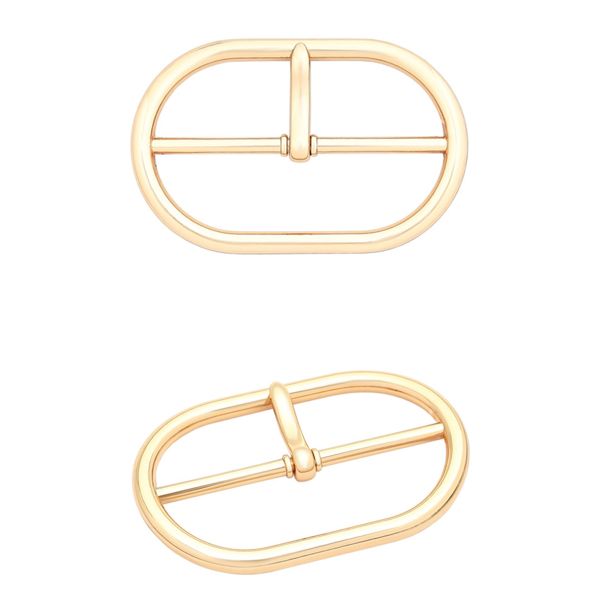 Пряжка овальная 50 мм, металл (Gold Золото), МВ_2301, 6 шт