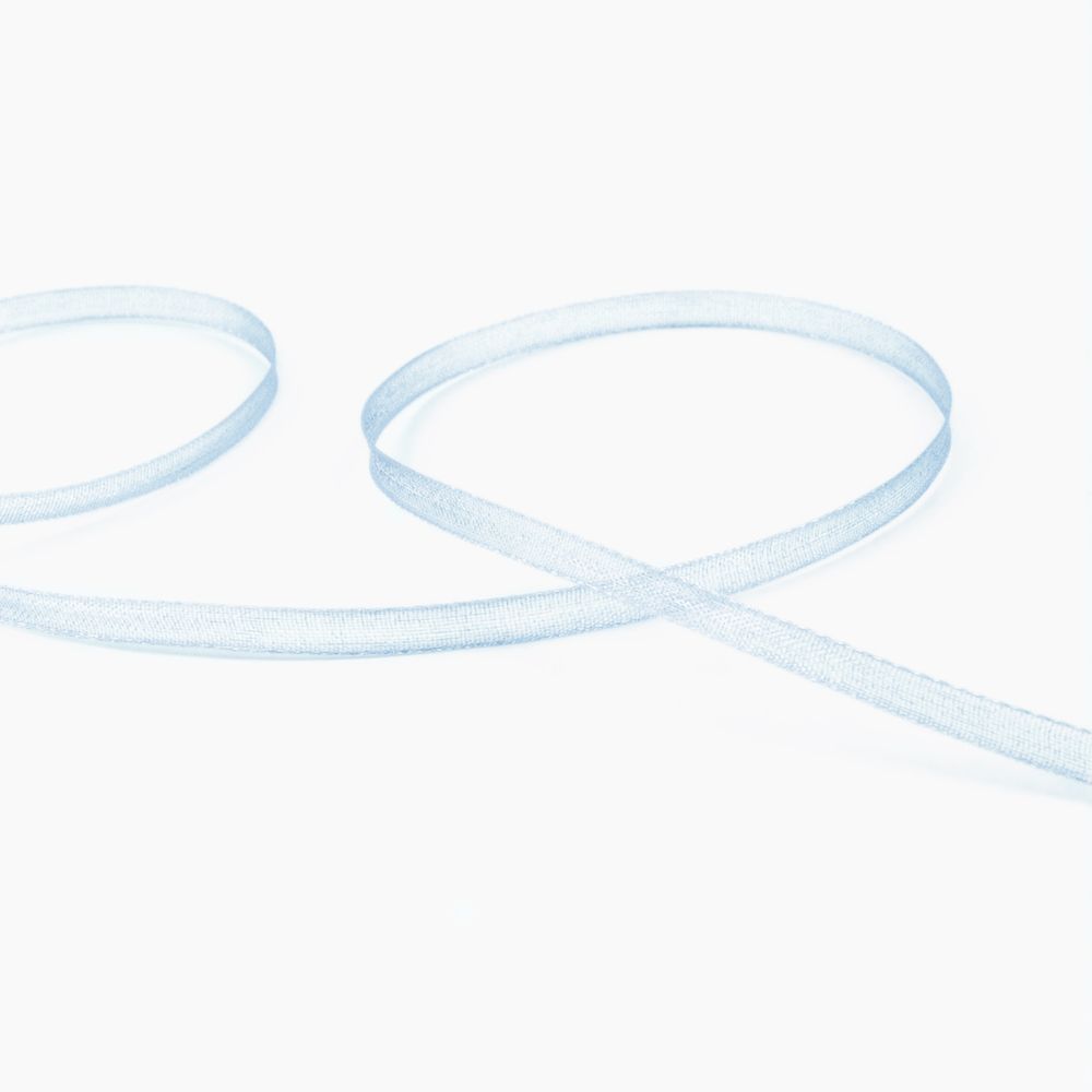 Лента капроновая (органза) _3.0 мм / 45.7 метров, 086 св. небесный, Blitz OR-3