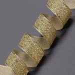 Тесьма металлизированная Дамаск 22мм / 10м (золото), 22071