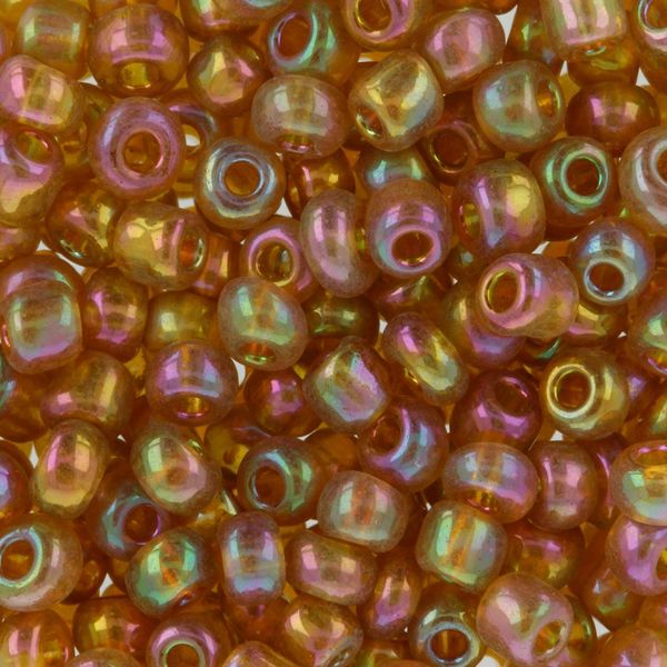 Бисер Zlatka 8/0 (2.9 мм), 100 г (10х10 г), №0162C янтарный, GR