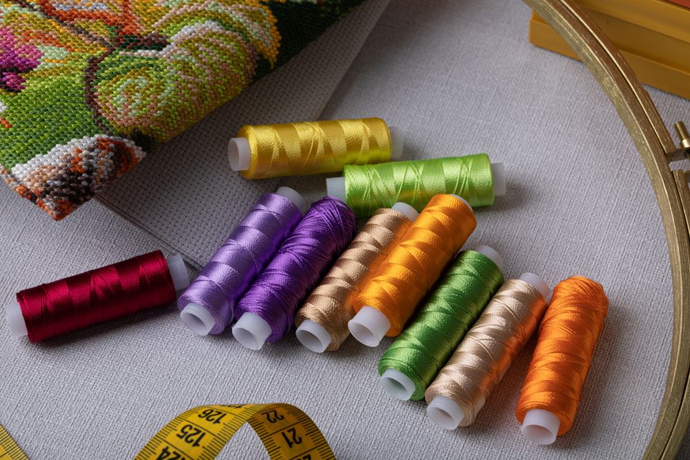 Нитки вышивальные Gamma ассорти V150/2, 10х200 ярдов, 183 м, Набор 2