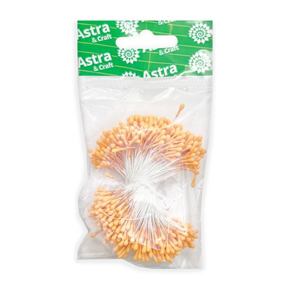 Тычинки для искусственных цветов 6см (оранжевый)