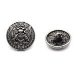 Пуговицы на ножке 28L (18мм), металл (Old Nickel серебро черненое), 36 шт, ME 643