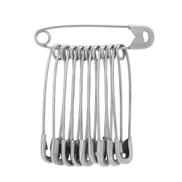 Булавки английские l=35 мм, никель, 1000 шт, С-16