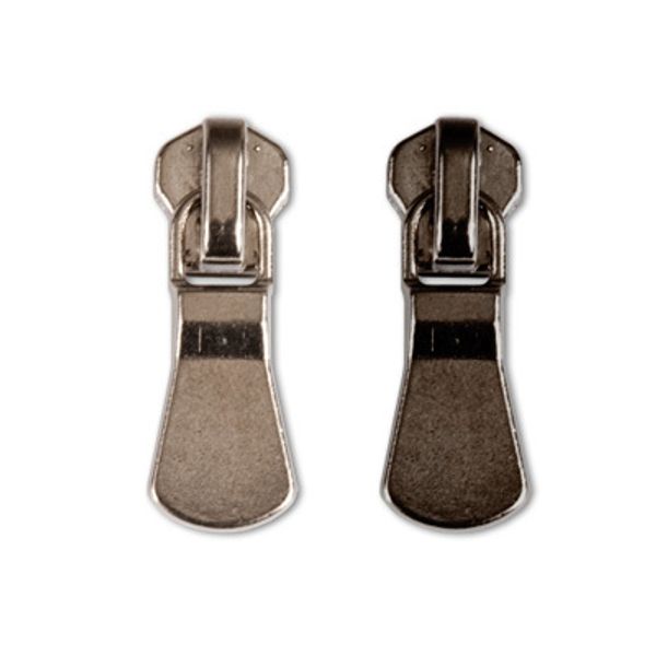 Слайдер (замок) для молнии металл Т5 (5 мм), автомат, 100 шт, черн.никель, Gamma