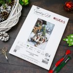 Набор для вышивания нитками Luca-S G722, гобелен Волшебство Северной зимы 20х30см