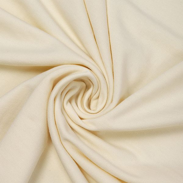 Футер 2-нитка петля поливискоза стрейч 220 г/м², 160 см / 3 метра, ФУТ2Х.TBY.ПЭ-ВИС.S801.3, цв.S801 молочный