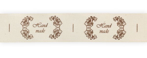 Лента хлопок с рисунком 25.0 мм / 5 шт по 3 метра, F2_001/098 Hand made, CLP-251 Gamma