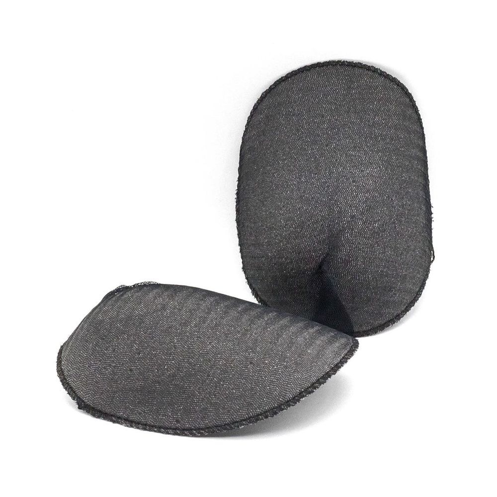 Плечевые накладки (подплечники) реглан 100х130х10 мм, черный, 50 пар