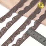 Кружево эластичное (стрейч) 8031 15мм цв.L1645 шиншилла, 50м, Kruzhevo