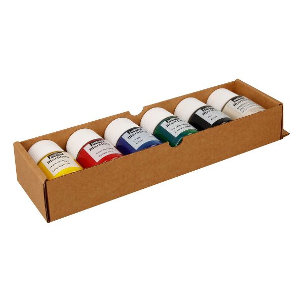 Набор красок Pebeo Marbling Открытие для техники эбру 6 цв. 20 мл