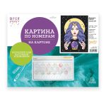 Картина по номерам Фрея PKZ/PMZ-077, Девушка-оракул (на картоне с краской-металлик), 40х30 см